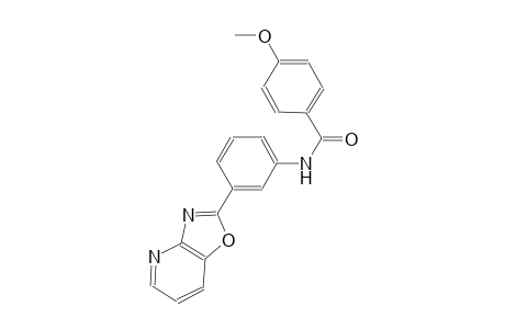 4-methoxy-N-(3-[1,3]oxazolo[4,5-b]pyridin-2-ylphenyl)benzamide