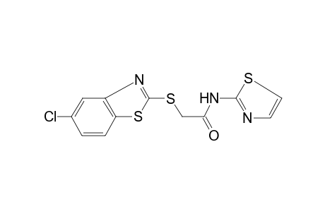 2-(5-Chloro-benzothiazol-2-ylsulfanyl)-N-thiazol-2-yl-acetamide