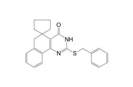 2-(benzylthio)-3H-spiro[benzo[h]quinazoline-5,1'-cyclopentan]-4(6H)-one