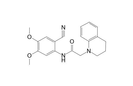 Acetamide, N-(2-cyano-4,5-dimethoxyphenyl)-2-(3,4-dihydro-2H-quinolin-1-yl)-