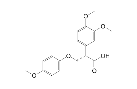 (2S)-2-(3,4-dimethoxyphenyl)-3-(4-methoxyphenoxy)propanoic acid