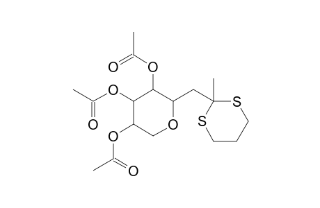 Acetate, {3,5-di(acetyloxy)-2-[(2-methyl-1,3-dithian-2-yl)methyl]tetrahydro-2H-4-pyranyl} ester