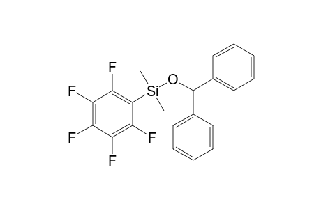 Diphenylmethanol, dimethylpentafluorophenylsilyl ether