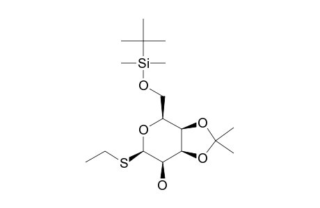 ETHYL-3,4-O-ISOPROPYLIDENE-6-O-TERT.-BUTYLDIMETHYLSILYL-1-THIO-BETA-D-TALOPYRANOSIDE