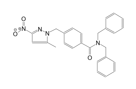 N,N-dibenzyl-4-[(5-methyl-3-nitro-1H-pyrazol-1-yl)methyl]benzamide