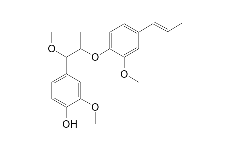 (erythro )-1-( 4'-Hydroxy-3'-methoxyphenyl)-1-methoxy-2-[ 2'-methoxy-4'-( 1"-propenyl)phenoxy]propane