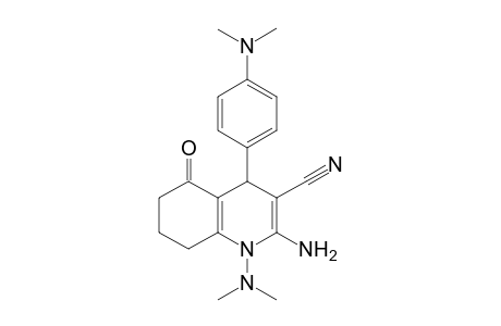 2-Amino-1-(dimethylamino)-4-(4-dimethylaminophenyl)-5-oxo-4,6,7,8-tetrahydroquinoline-3-carbonitrile