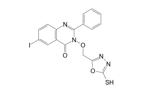6-Iodo-3-((5-mercapto-1,3,4-oxadiazol-2-yl)methoxy)-2-phenylquinazolin-4(3H)-one