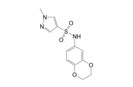 1H-Pyrazole-4-sulfonamide, N-(2,3-dihydro-1,4-benzodioxin-6-yl)-1-methyl-