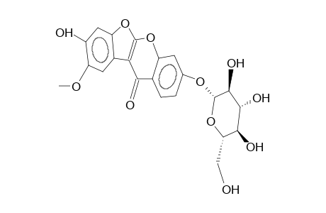 DESMOXYPHYLLIN B 7-O-B-D-GLUCOPYRANOSIDE