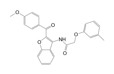 N-[2-(4-methoxybenzoyl)-1-benzofuran-3-yl]-2-(3-methylphenoxy)acetamide