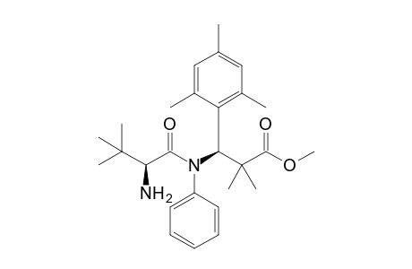 Methyl 2,2-dimethyl-(S)-3-[N-phenyl-N-((S)-tert-leucyl)]amino-3-(2',4',6'-trimethylphenyl)propionate