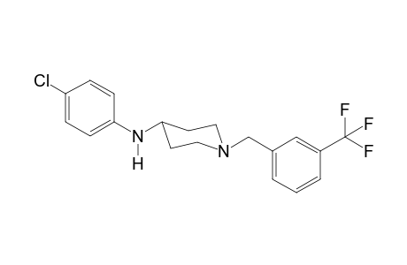 N-(4-Chlorophenyl)-1-([3-(trifluoromethyl)phenyl]methyl)piperidin-4-amine