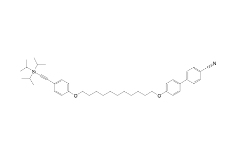 4-{4-[(11-{4-[2-(Triisopropylsilyl)ethynyl]phenoxy}undecyl)oxy]phenyl}benzonitrile