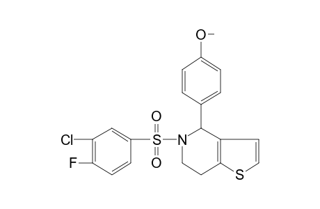 5-[(3-chloro-4-fluorophenyl)sulfonyl]-4-(p-methoxyphenyl)-4,5,6,7-tetrahydrothieno[3,2-c]pyridine