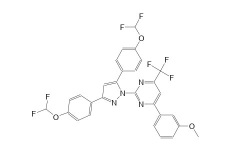 2-{3,5-bis[4-(difluoromethoxy)phenyl]-1H-pyrazol-1-yl}-4-(3-methoxyphenyl)-6-(trifluoromethyl)pyrimidine