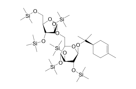 6-O-[.alpha.-L-arabinofuranosyl]-.beta.-[(R)-.alpha.-terpinyl]-D-glucopyranoside-hexakis(trimethylsilyl) ether
