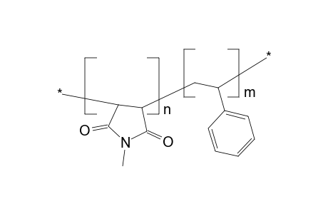 Copolymer of n-methylmaleimide with styrene (50% styrene in monomer mixture, 5% conversion)