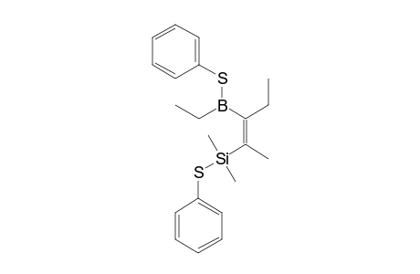 2-[Dimethyl(phenylthio)silyl]-3-[ethyl(phenylthio)boryl]-2-pentene