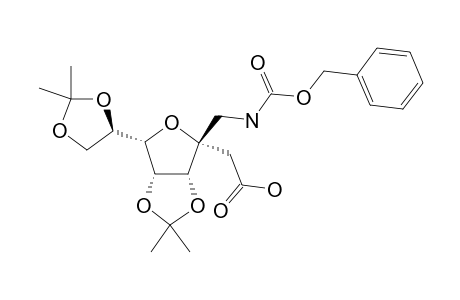 3,6-ANHYDRO-2-DEOXY-4,5:7,8-DI-O-(1-METHYLETHYLIDENE)-3-[(N-BENZYLOXYCARBONYL)-AMINOMETHYL]-BETA-D-GULO-OCTANOIC-ACID