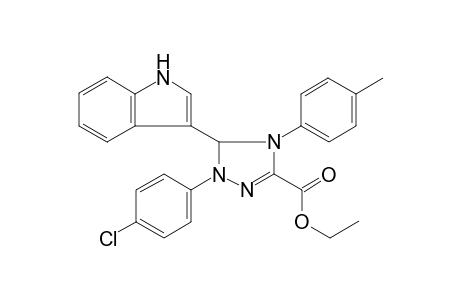 2-(4-Chlorophenyl)-3-(1H-indol-3-yl)-4-(4-methylphenyl)-3H-1,2,4-triazole-5-carboxylic acid ethyl ester