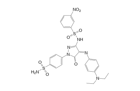 4-[(p-diethylaminophenyl)imino]-3-(m-nitrobenzenesulfonamido)-1-(p-sulfamoylphenyl)-2-pyrazolin-5-one