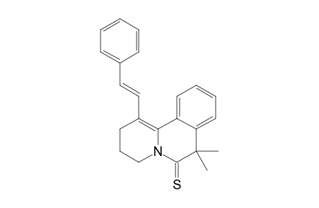 7,7-dimethyl-1-[(E)-2-phenylethenyl]-3,4-dihydro-2H-pyrido[2,1-a]isoquinoline-6-thione