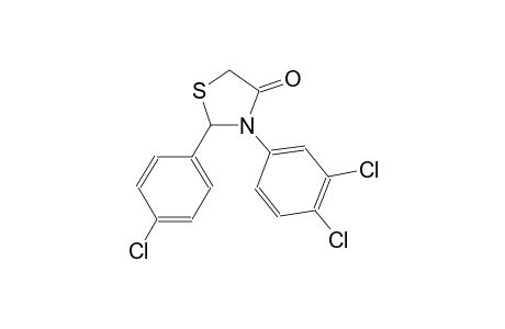 2-(4-chlorophenyl)-3-(3,4-dichlorophenyl)-1,3-thiazolidin-4-one