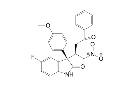 (R)-5-fluoro-3-(4-methoxyphenyl)-3-((R)-1-nitro-4-oxo-4-phenylbutan-2-yl)indolin-2-one