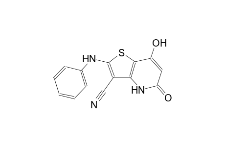 2-anilino-7-hydroxy-5-oxo-4,5-dihydrothieno[3,2-b]pyridine-3-carbonitrile