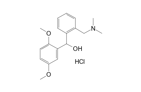 2,5-DIMETHOXY-2'-[(DIMETHYLAMINO)METHYL]BENZHYDROL, HYDROCHLORIDE