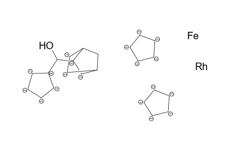 [Eta.4-2-(ferrocenyl(hydroxy)methyl)norbornadiene](.eta.5-cyclopentadienyl)rhodium