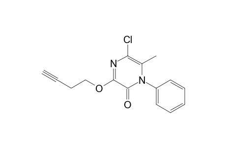 3-(3-Butynyloxy)-5-chloro-6-methyl-1-phenyl-2(1H)-pyrazinone