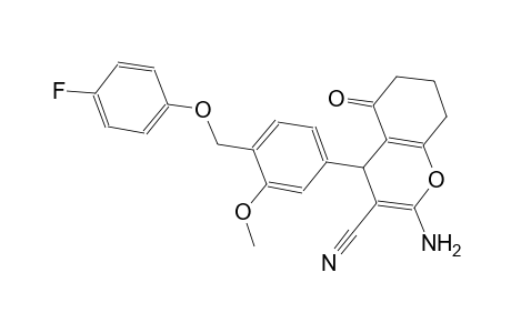2-amino-4-{4-[(4-fluorophenoxy)methyl]-3-methoxyphenyl}-5-oxo-5,6,7,8-tetrahydro-4H-chromene-3-carbonitrile