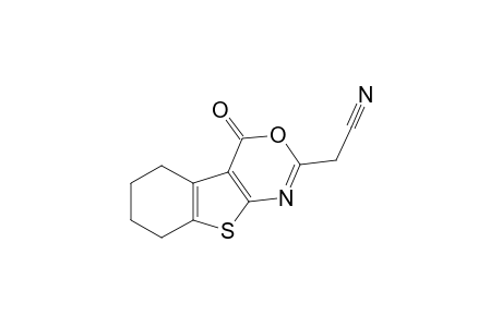 2-Cyanomethyl-5,6,7,8-tetrahydrobenzo[b]thieno[2,3-d]oxazine-4-(3H)-one