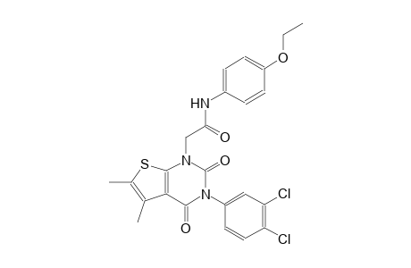 2-(3-(3,4-dichlorophenyl)-5,6-dimethyl-2,4-dioxo-3,4-dihydrothieno[2,3-d]pyrimidin-1(2H)-yl)-N-(4-ethoxyphenyl)acetamide