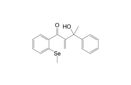 2-(1-hydroxy-1-phenyl-ethyl)-1-[2-(methylseleno)phenyl]prop-2-en-1-one