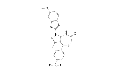 1H-pyrazolo[3,4-e][1,4]thiazepin-7(6H)-one, 4,8-dihydro-1-(6-methoxy-2-benzothiazolyl)-3-methyl-4-[4-(trifluoromethyl)phenyl]-