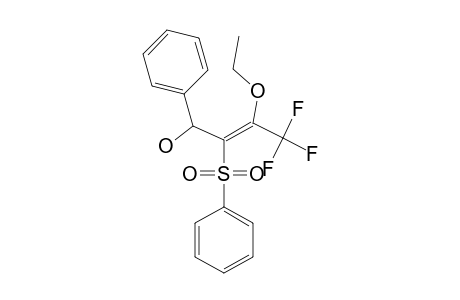 (E)-2-ETHOXY-1,1,1-TRIFLUORO-4-PHENYL-3-(PHENYLSULFONYL)-BUT-2-EN-4-OL