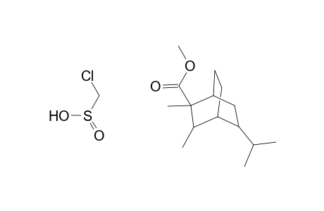 7-Isopropyl-3-(methoxycarbonyl)-2,3-dimethyl-bicyclo[2.2.2]octane-1-chloromethanesulfinate