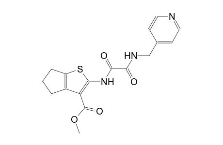 4H-cyclopenta[b]thiophene-3-carboxylic acid, 2-[[1,2-dioxo-2-[(4-pyridinylmethyl)amino]ethyl]amino]-5,6-dihydro-, methyl ester