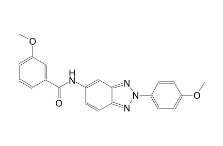 3-methoxy-N-[2-(4-methoxyphenyl)-2H-1,2,3-benzotriazol-5-yl]benzamide