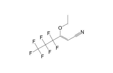 (E)-3-ETHOXY-4,4,5,5,6,6,6-HEPTAFLUORO-2-HEXENENITRILE