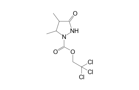 4,5-Dimethyl-1-(2.2.2]trichloroethoxycarbonyl)pyrazolidin-3-one