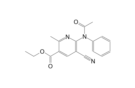 3-pyridinecarboxylic acid, 6-(acetylphenylamino)-5-cyano-2-methyl-, ethyl ester