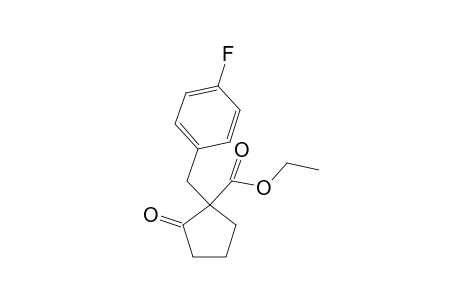 Cyclopentanecarboxylic acid, 1-(p-fluorobenzyl)-2-oxo-, ethyl ester