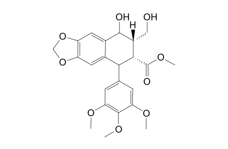 Methyl 1-(3,4,5-trimethoxyphenyl)-3-hydoxymethyl-4.alpha.-hydroxy-6,7-(methylenedioxy)-1,2,3,4-tetrahydronaphthylene-2-carboxylate isomer