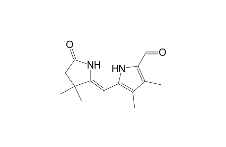 1H-Pyrrole-2-carboxaldehyde, 5-[(3,3-dimethyl-5-oxo-2-pyrrolidinylidene)methyl]-3,4-dimethyl-, (Z)-