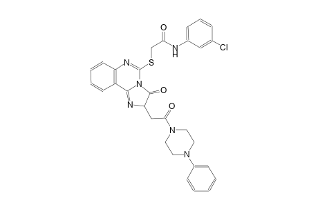 N-(3-chlorophenyl)-2-({3-oxo-2-[2-oxo-2-(4-phenyl-1-piperazinyl)ethyl]-2,3-dihydroimidazo[1,2-c]quinazolin-5-yl}sulfanyl)acetamide