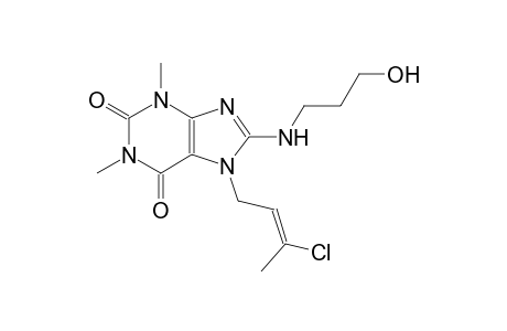 7-[(2E)-3-chloro-2-butenyl]-8-[(3-hydroxypropyl)amino]-1,3-dimethyl-3,7-dihydro-1H-purine-2,6-dione
